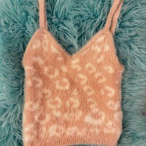 Fuzzy Cropped Tank